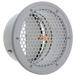SP125A5MDSQ SUS製グリル 薄型 125φ 丸目パンチングFD付 120℃型式 5メッシュ