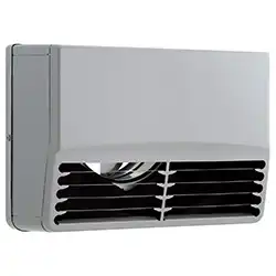 SSCG100B5MDSP SUS製 外風対策(防音)グリル 角型 100φ 横ガラリFD付 72℃型式 5メッシュ