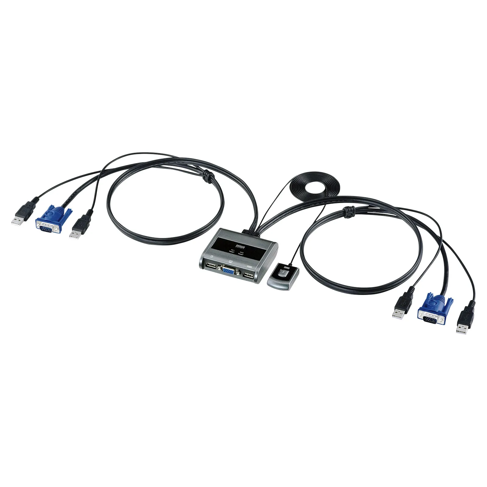 パソコン切替器（エミュレーション非搭載・手元スイッチ付き） SW-KVM2UUSN2