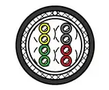 サンライトSX　0.2sq×2P サンライトSX　0.2sq×2P(100m) SBシールド付き ※メーカー送料込み