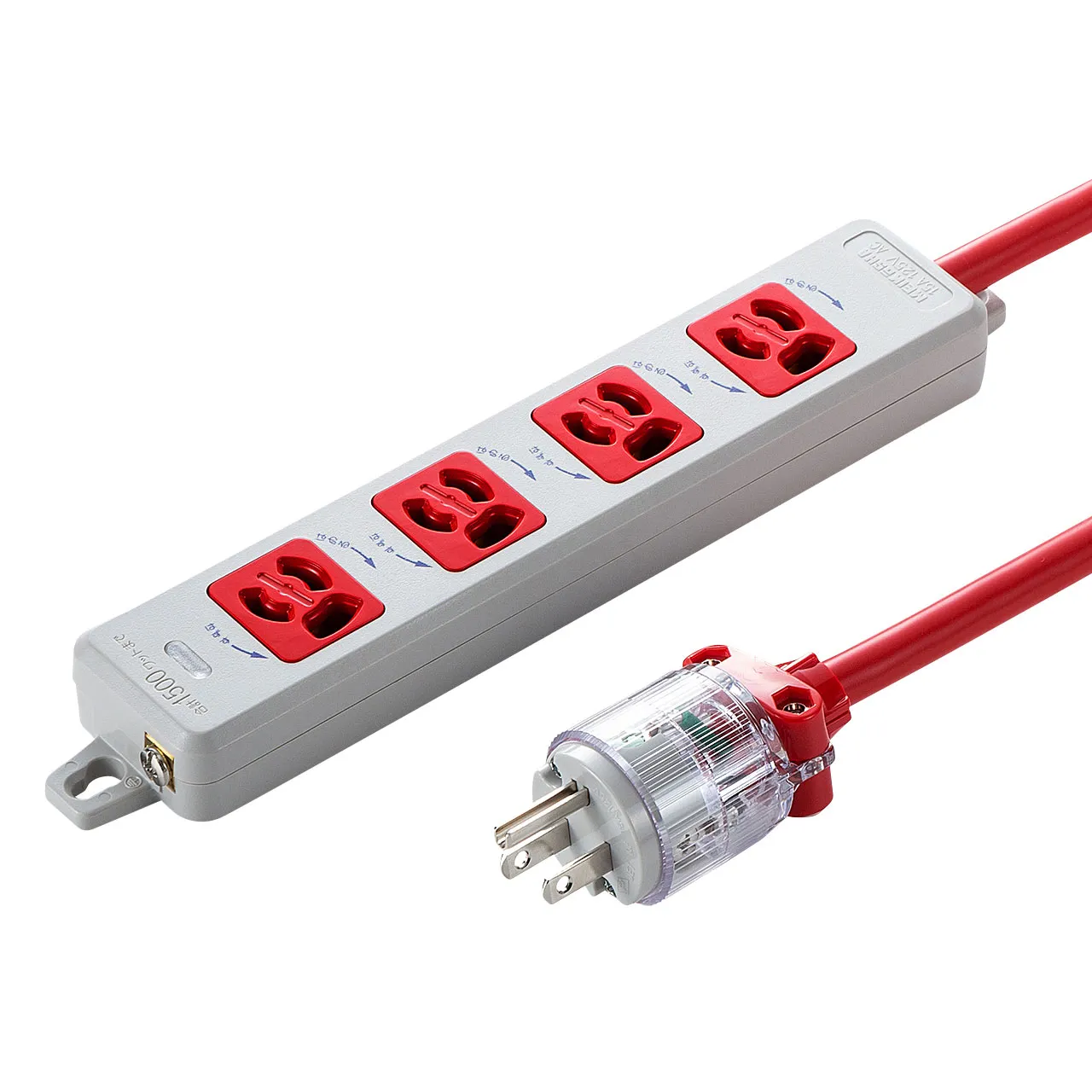 医用接地プラグ付き電源タップ TAP-HPM4-5R
