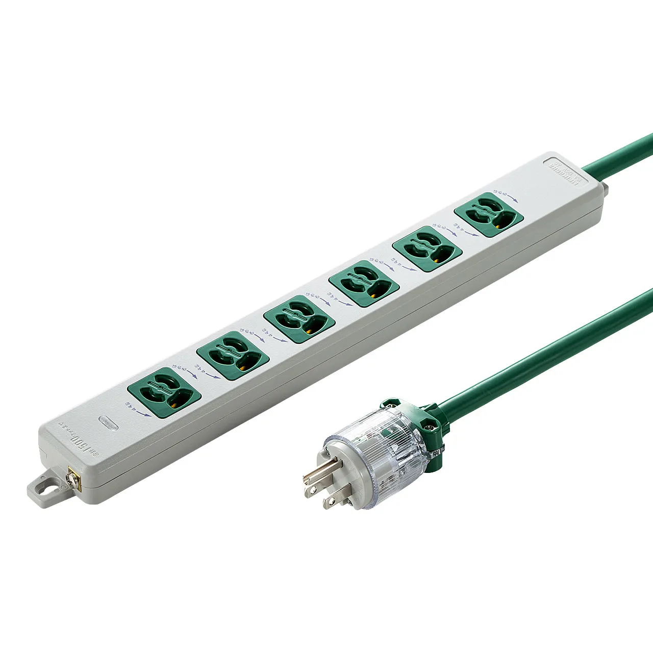 医用接地プラグ付き電源タップ TAP-HPM6-5G