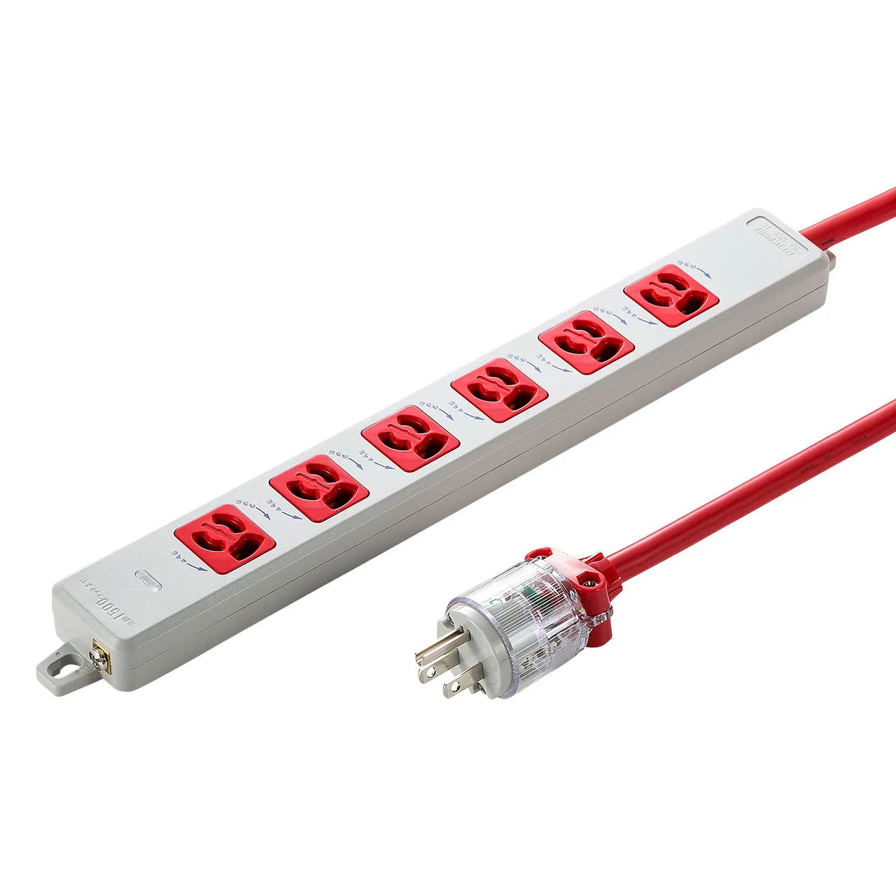 医用接地プラグ付き電源タップ TAP-HPM6-5R