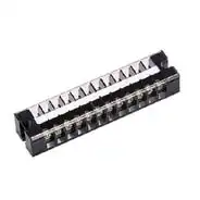 TBE-220 【TBE】固定式端子台(経済形) 20P 定格適合電線平方mm3.5