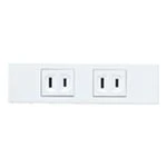 WCF411015MW ダブルコンセント セット品 マットホワイト