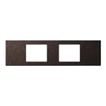 WCF9602A Sプレート(2コ用)(バイブレーション仕上げ)(エクストラメタル)(ブラウン)