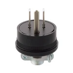 WF7002 接地15Aキャップ(コードクリップ付)(ブラック)