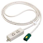 WFA6752HG ハーネス用OAタップ(キャブタイヤケーブル付)接地2P15A125V引掛2コ口5Mグレー