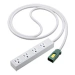 WFS6534MW EASYワイヤリング分岐ケーブル方式ハーネス用S-OAタップ（接地2P15A）（4コ口）（マットホワイト）（3M）