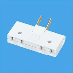 WH2122WP 小型スナップタップ(2コ口)(ホワイト)/プラスチック個装