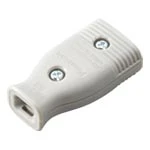 WH4615H ベター小型コードコネクタボディ(平形コード用)(グレー)