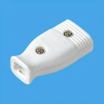 WH4615P ベター小型コードコネクタボディ(平形コード用)(ホワイト)/プラスチック個装