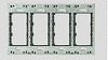 WJH-4K 取付枠 絶縁用 4連用