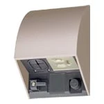 WK4604Q スマート接地防水コンセント（入線機能付）（抜け止め式・アースターミナル付）（露出・埋込両用）（シャンパンブロンズ）