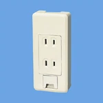 WKS117 リファインシリーズ露出アースターミナル付ダブルコンセント(フル端子)