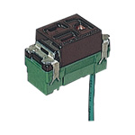 WN1101A1 埋込アース付コンセント(接地リード線付)(チョコ)