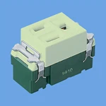 WN1101LG 埋込接地コンセント(ライトグリーン)