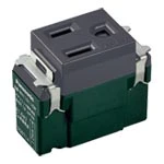 WN11511MH SO-STYLE 埋込扉付接地コンセント 送り端子付 マットグレー