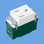 WN11511SW 埋込扉付接地コンセント（送り端子付）(ホワイト）