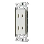 WN1302SW 埋込ダブルコンセント(ホワイト)