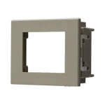 WN3501H 機器組込用プレート(絶縁ワンタッチ取付枠付)1コ用(グレー)