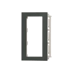 WN3503B 機器組込用プレート(絶縁ワンタッチ取付枠付)3コ用(黒)