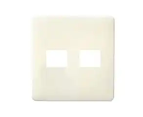 WN6072W モダンプレート2コ用(1コ+1コ用)(ミルキーホワイト)