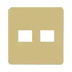 WN6072Y モダンプレート２コ用(１コ＋１コ用)(ダークベージュ色)