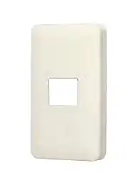 WN6201WK フルカラー腰高ワンタッチモダンプレート 1コ用(ミルキーホワイト)