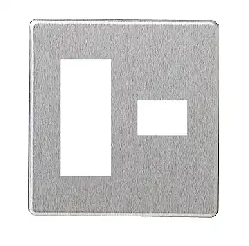 WN6574K [フルコート加工] 新金属プレート [2型]4コ用(3コ+1コ用)
