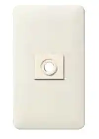 WN6781W 簡易耐火用モダン電話線プレート(取付枠付)(ミルキーホワイト)