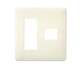 WN6874WK フルカラーワンタッチモダンプレート 4コ用(3コ+1コ用)(ミルキーホワイト)