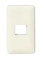 WN8201W 防気モダンプレート1コ用(ミルキーホワイト)
