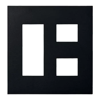 WNS6705B SO-STYLE簡易耐火プレート5コ用(3コ+2コ用)(マットブラック)