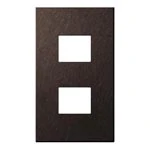 WNS9602A SO-STYLEエクストラメタルプレート(2コ用)(バイブレーション仕上げ)(ブラウン)