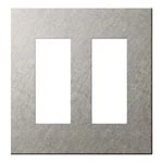 WNS9606S SO-STYLEエクストラメタルプレート(6コ用)(バイブレーション仕上げ)(シルバー)