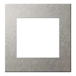 WNS9650S SO-STYLEエクストラメタルプレート(2連接穴用)(バイブレーション仕上げ)(シルバー)