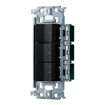 WNSS51666B SO-STYLE埋込スイッチセット(ほたるスイッチE×3)(マットブラック)