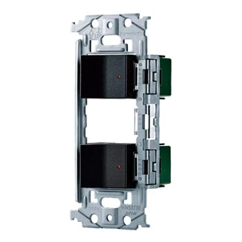 WNSS51797B SO-STYLE埋込スイッチセット(パイロットスイッチC4A×2)(マットブラック)