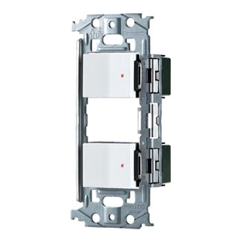 WNSS51898W SO-STYLE埋込スイッチセット(パイロットスイッチC0.5A×2)(マットホワイト)