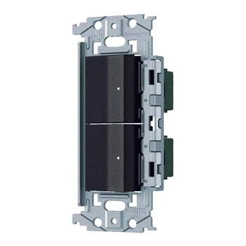 WNSS53696B SO-STYLE埋込ロングハンドルスイッチセット(ほたるスイッチE×2)(マットブラック)