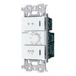 WTA539369W アドバンスシリーズ 埋込 電子 浴室換気スイッチ ほたるスイッチB、12時間タイマ 約10秒-12時間可変形 AC/DCモータータイプ両用 マットホワイト