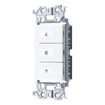 WTA5498WK アドバンス 埋込電動シャッタ用押釦スイッチセット(3a接点)(マットホワイト)