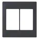 WTA7326HK アドバンス 簡易耐火スイッチプレート(2連用)(マットグレー)