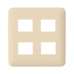 WTF7704F コスモシリーズワイド21簡易耐火コンセントプレート(4コ用)(ベージュ)