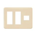 WTF7707F コスモシリーズワイド21簡易耐火コンセントプレート(7コ用)(ベージュ)