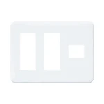 WTF7707W コスモシリーズワイド21簡易耐火コンセントプレート(7コ用)(ホワイト)