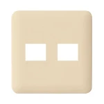 WTF7772F コスモシリーズワイド21簡易耐火コンセントプレート(1コ＋1コ用)(ベージュ)