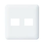 WTF7772W コスモシリーズワイド21簡易耐火コンセントプレート(1コ＋1コ用)(ホワイト)