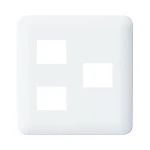 WTF7773W コスモシリーズワイド21簡易耐火コンセントプレート(2コ＋1コ用)(ホワイト)